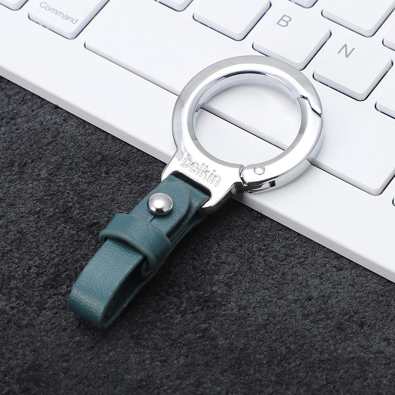Personalized Anti Loss Key Pendant Leather Keychain Car Key Holder Portable Carabiner Waist Belt Buckle Durable Key Ring For Men
