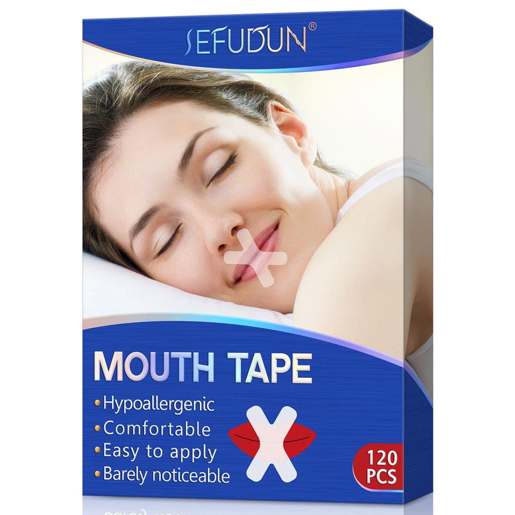 120Pcs Sleep Strip Mouth Tape for Snoring for Better Nose Breathing Stop Snoring Patches Good Sleeping Aid Mouth Breathing