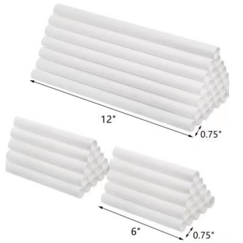 

30PCS White Plastic Cake Dowel Rods for Tiered Cake Construction and Stacking Supporting Cake Round Dowels Straws 12x240mm белый