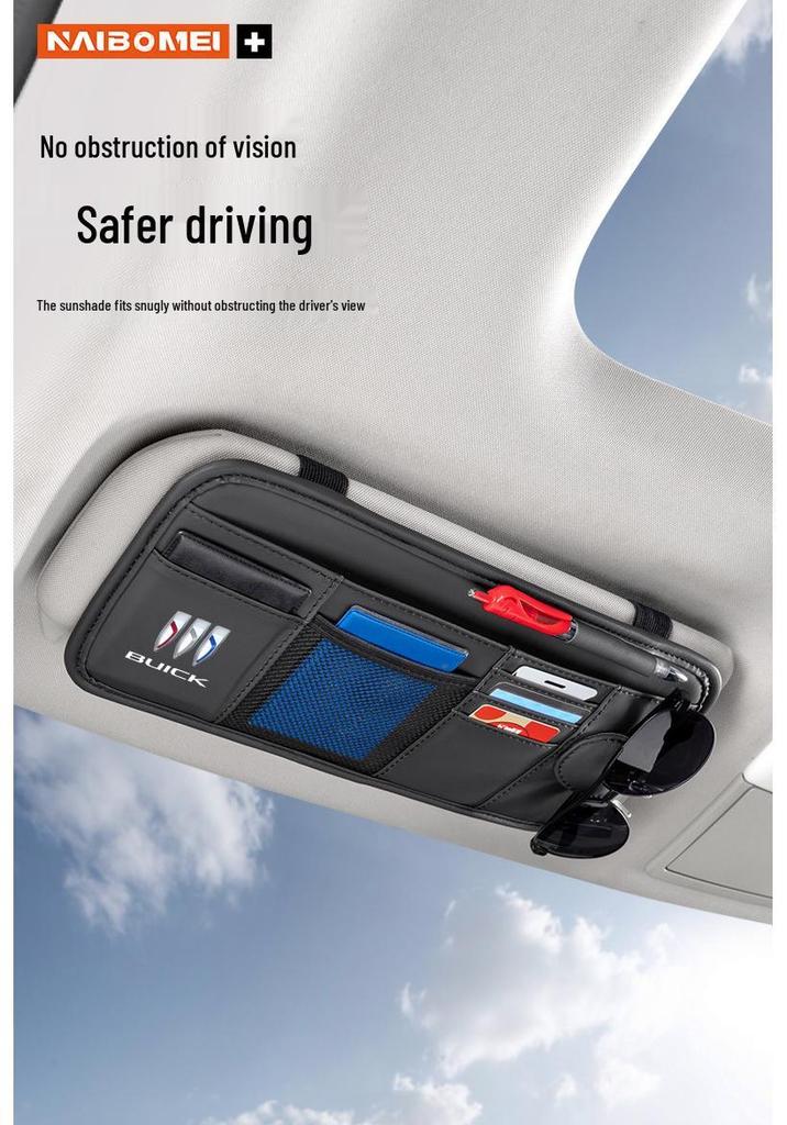 Compatible with Mitsubishi Lancer, ASX, Outlander, Pajero: Car Sun Visor Glasses and Card Holder.