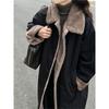 Johnature Korean White Duck Down Long Coat Contrasting Fur Collar  Women Winter Casual Warm Comfortable Jackets