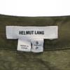 HELMUT LANG Silk Blend Long sleeve V neck Cut S khaki roll up Women Used