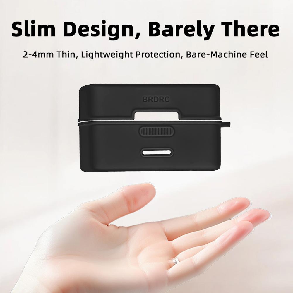 For DJI Mic Mini Charging Box Silicone Protective Case Drop-proof Wireless Microphone Silicone Protector Case Protective Sleeve