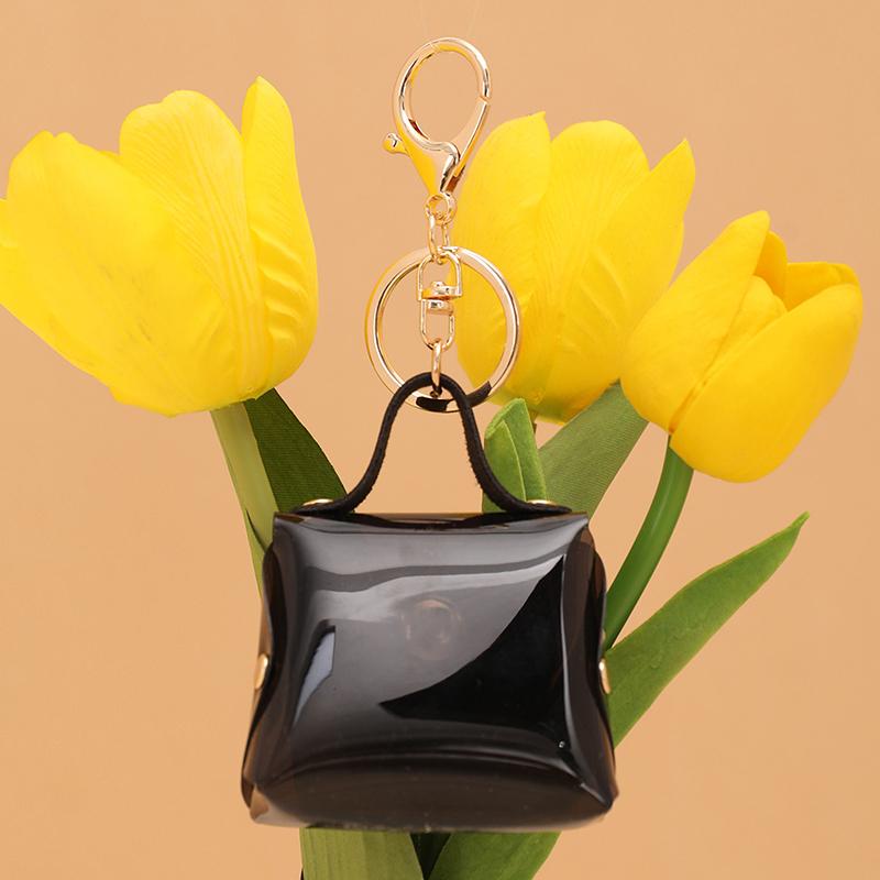 Transparent Mini Coin Purse Keychain Bag Charm Handbag Design Coin & Earphone Holder Novelty Miniature Purse Keychain