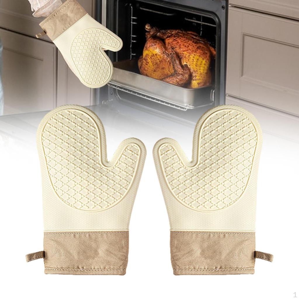 Heat-Resistant Oven Mitts Set for Cooking And Baking