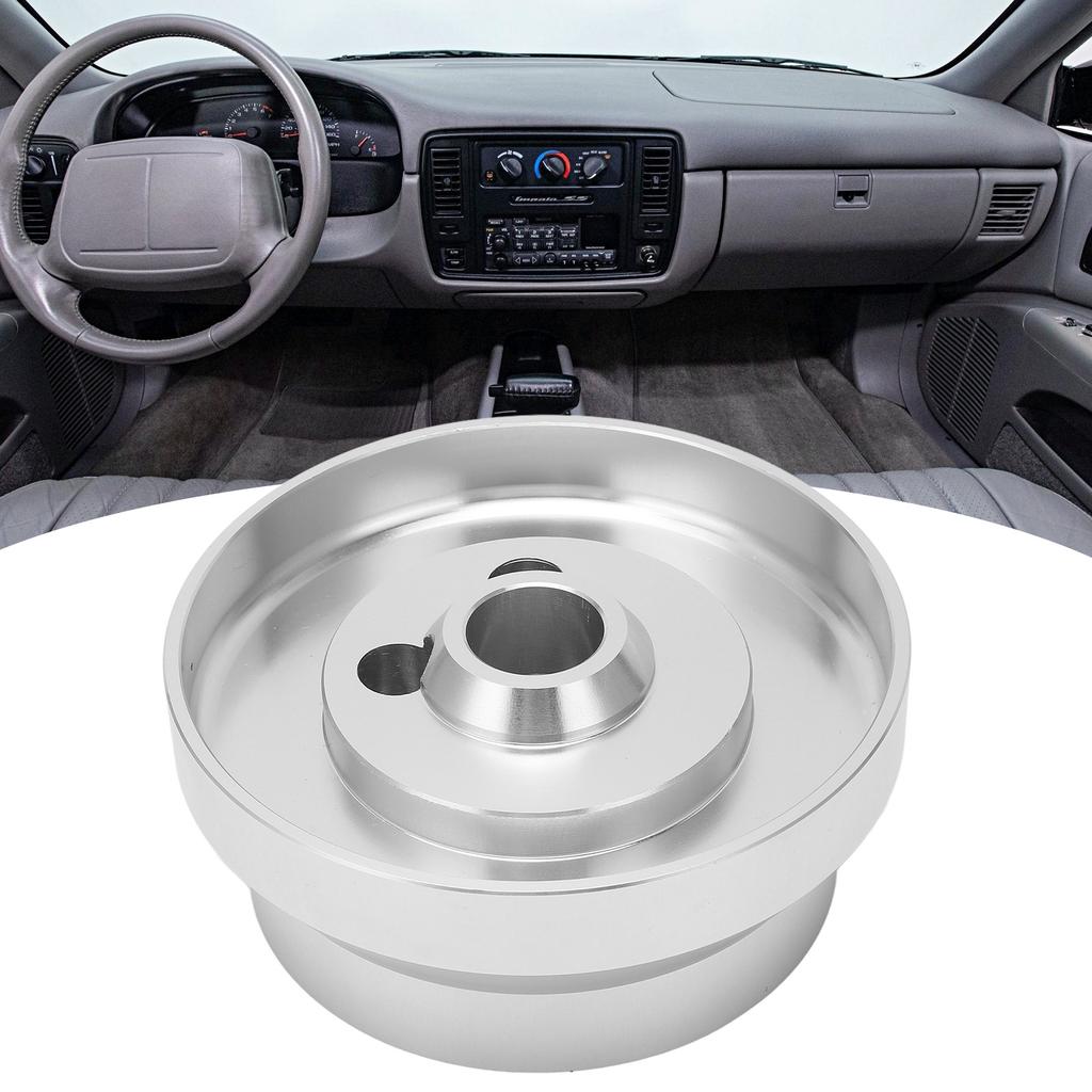 5 6 Hole Steering Wheel Short Hub Adapter Aluminum Replacement for JEEP Wrangler 1976‑1995 Silver