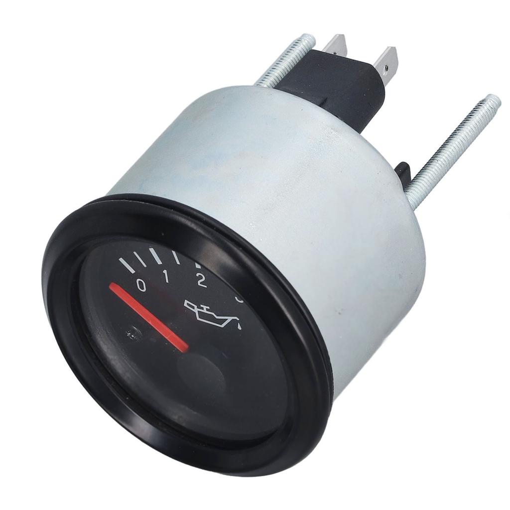 Oil Pressure Gauge 0?5bar 52mm LED Backlit Waterproof Engine Fuel Pressure Meter for Driving 24V