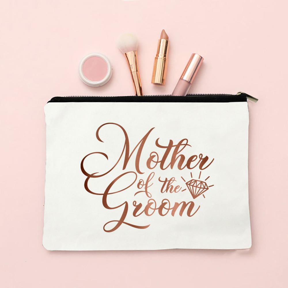 Team Bride Makeup Bag Bachelorette Party Cosmetic Bags Purse Bridesmaid Toiletries Organizer Pouch Wedding Bride Shower Gifts