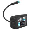 Electric Bicycle Color Display Screen Electric Scooter LCD Display Meter with 5 Pin Water Proof Cable for 22.2mm