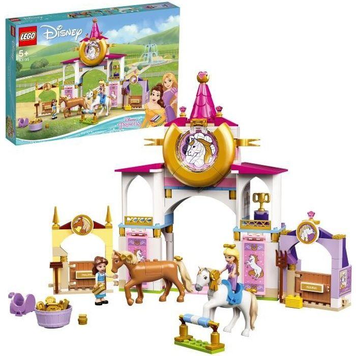 LEGO® 43195 Disney Les Écuries Royales de Belle et Raiponce Jouet de Construction avec Cheval et Figurines