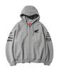 Phyps Motorcycle Honda Racing Hoodie Cap Zip-Up_Gray