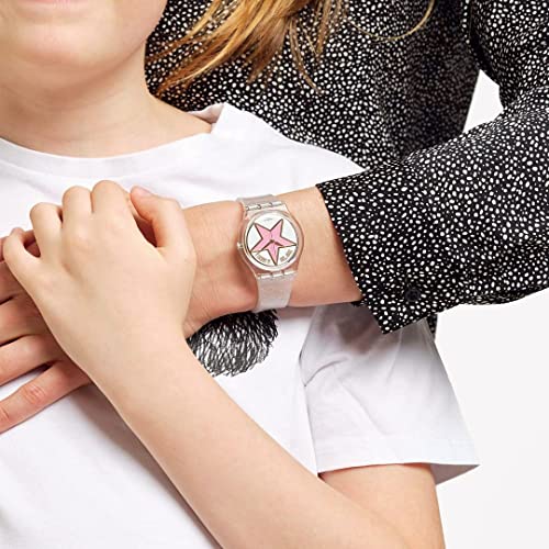Swatch STAR MOM Gent SO28Z108 Transparent Wristwatch