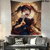 Kurumi Tokisaki Wall Tapestry Aesthetic Wall Hanging Printed Fabric Blanket Decorative Tapestries for Bedroom Living Room Home Decor