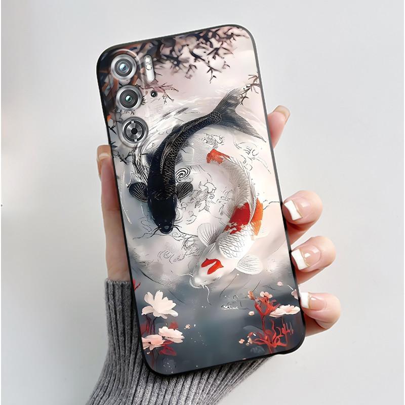 Phone Case For ZTE Nubia Red Magic Redmagic 9 9S Pro Plus 5G Case Cute Love Rabbit Protective Black matte TPU Soft Cover Casing