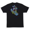Santa Cruz Rob Roskopp SCREAMING FIVE HAND Skateboard T-Shirt SCHWARZ