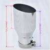 RE Exhaust Tip 304 Stainless Steel Angled Single Tube Automobile Exhaust Nozzle 2.5 Inches 4.5 Inches  Automobile Modification