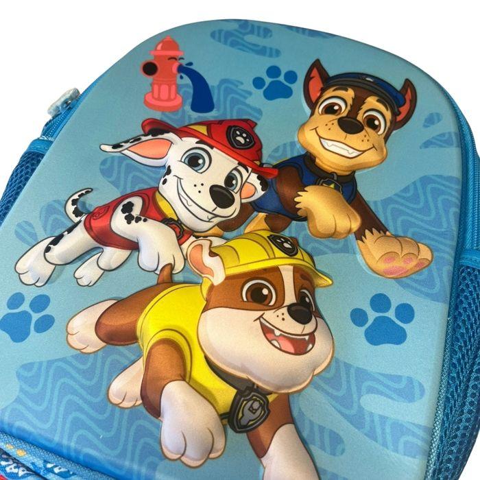 Mochila Patrulla Canina 3D - 31 cm - Azul - Correas Acolchadas - 1 Compartimento