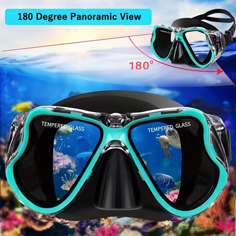 Professional Snorkeling Goggles Wide View Panoramic Snorkeling Mask Comfortable Food-Grade Silicone Seal Snorkeling Gear Wide View Mask For Adults One-size