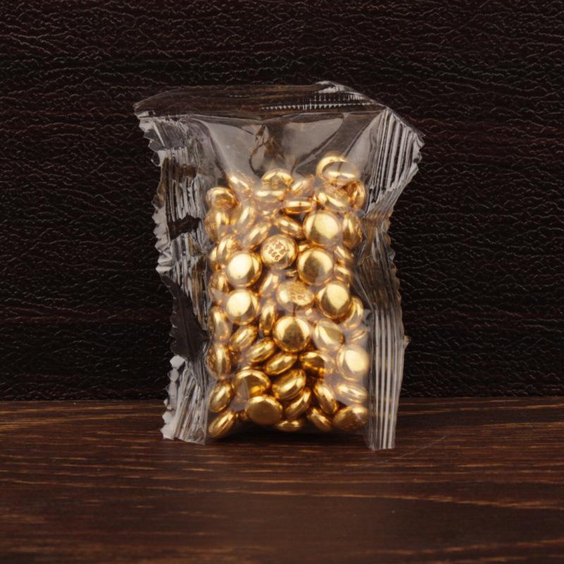 Gold Sand Alloy Ingot Basin Ornament for Wealth Attraction & Home Gifts