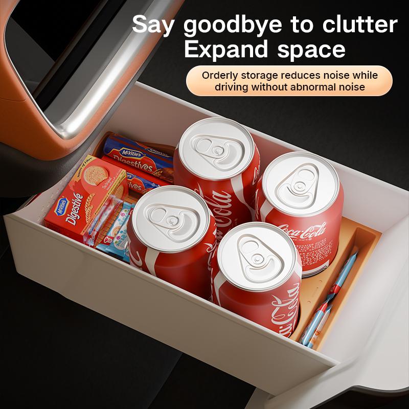 For Xiaomi Yu7 2025 2026 Center Armrest Second Row Fridge Storage Hidden Box Silicone Protective Mats Cup Holder Organizer