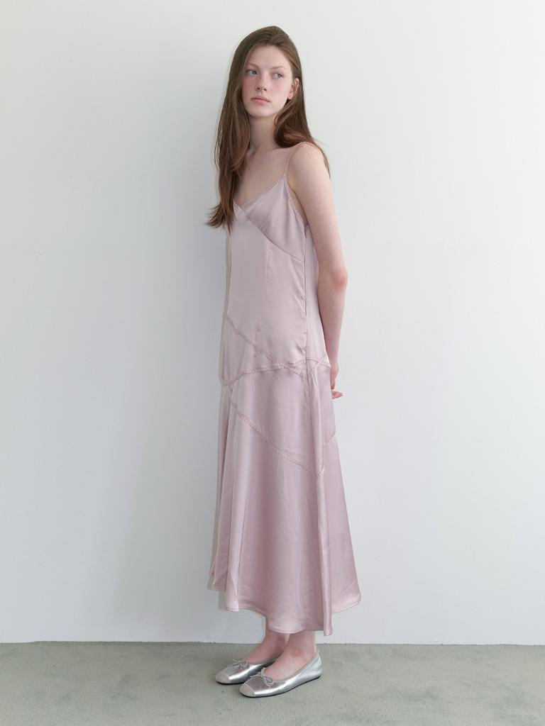 Kinder Baby Lace Line Slip Dress - Indi Pink