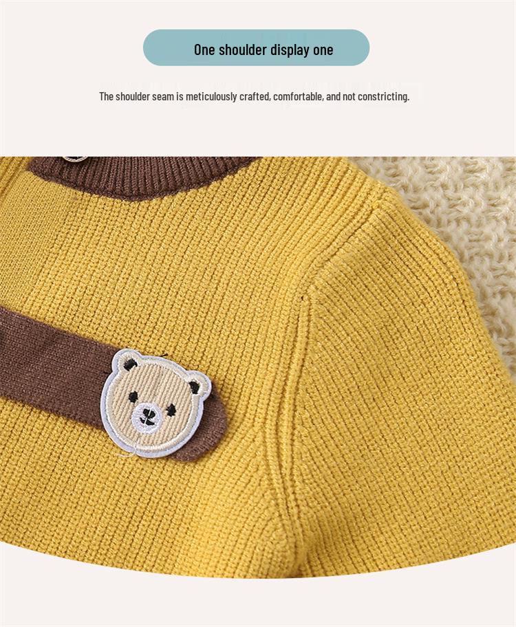 0-36 Months Baby Jumpsuit: Seasonal Newborn Bodysuit with Full Moon Fur for Spring, Autumn, and Winter.