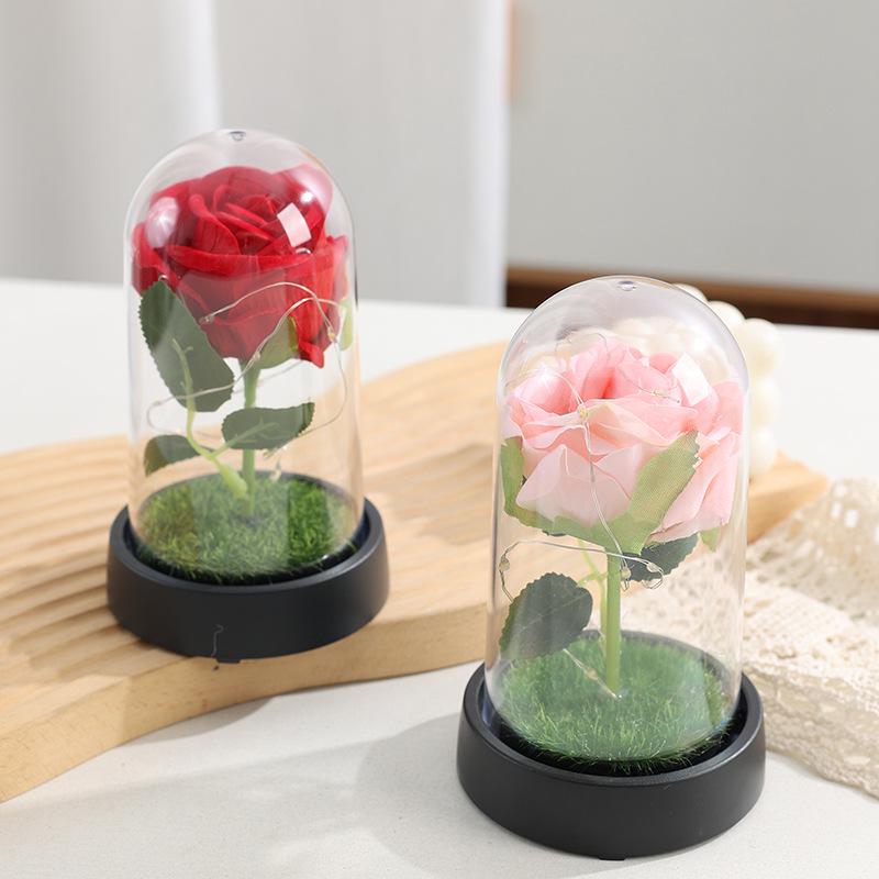 Goldfolien-Rose Nachtlicht - Ewige Blume Ornament für Valentinstag & Geburtstag