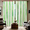 Watercolor Stripe Curtains 2pcs – Green and White Vertical Stripes, Modern Minimalist Decor for Living Room and Bedroom