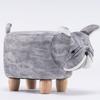 Cute Dog Shaped Leather Ottoman Stool