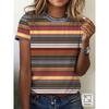Women's T-shirt with Striped Pattern