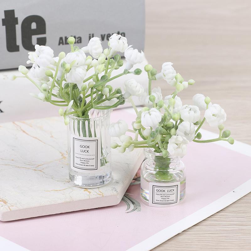 1:12 миниатюрных ваз для кукольного домика с цветами жасмина — фото 8