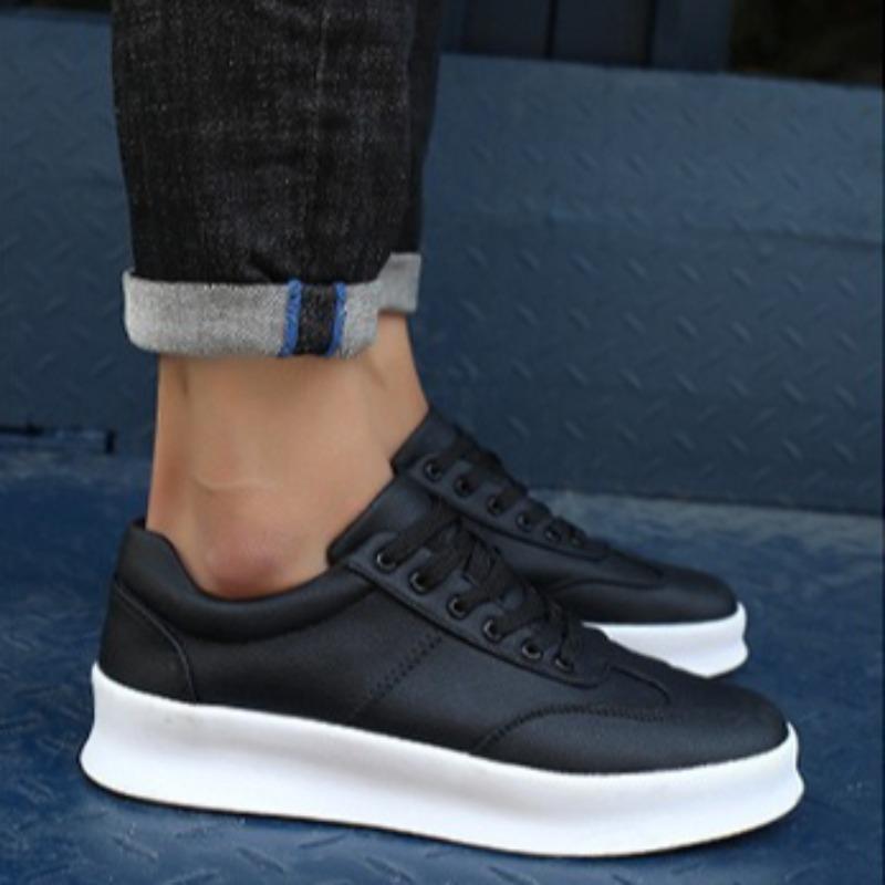 Brand Men's Sneakers High-quality Cowhide Casual Leather Shoes Lace Up Platform Shoes Luxury Tennis Shoes for Men Zapatos Hombre