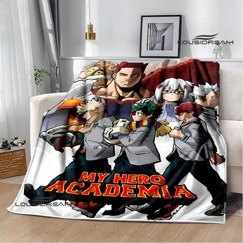 Decke mit Cartoon-Aufdruck „My Hero Academia“, warme Flanelldecken, weiche und bequeme Decke, Reisedecke für Zuhause, Geburtstagsgeschenk