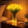 Tulpen Nachtlicht Strauß Leuchtende Blume Handliches Bündel Gemischte Farben Romantisches Geschenk Kreative LED Dekoration Warme Nachttischlampe