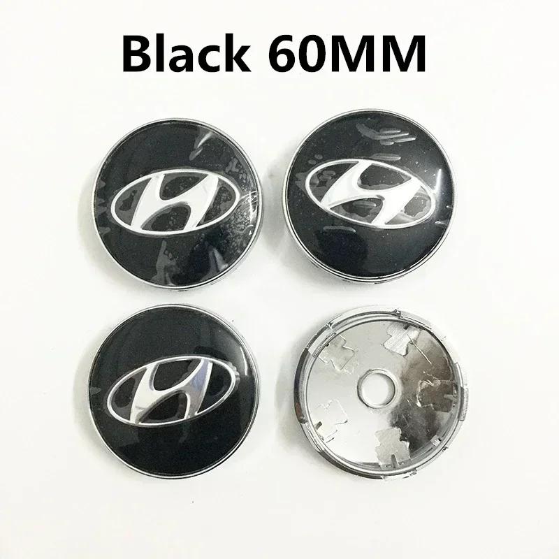 Car Styling for Hyundai Solaris Tucson Elantra Santa Fe Kona Sonata IX25 I10 Accent IX30 IX45 Tiburon Wheel Center Hub Cover TT32