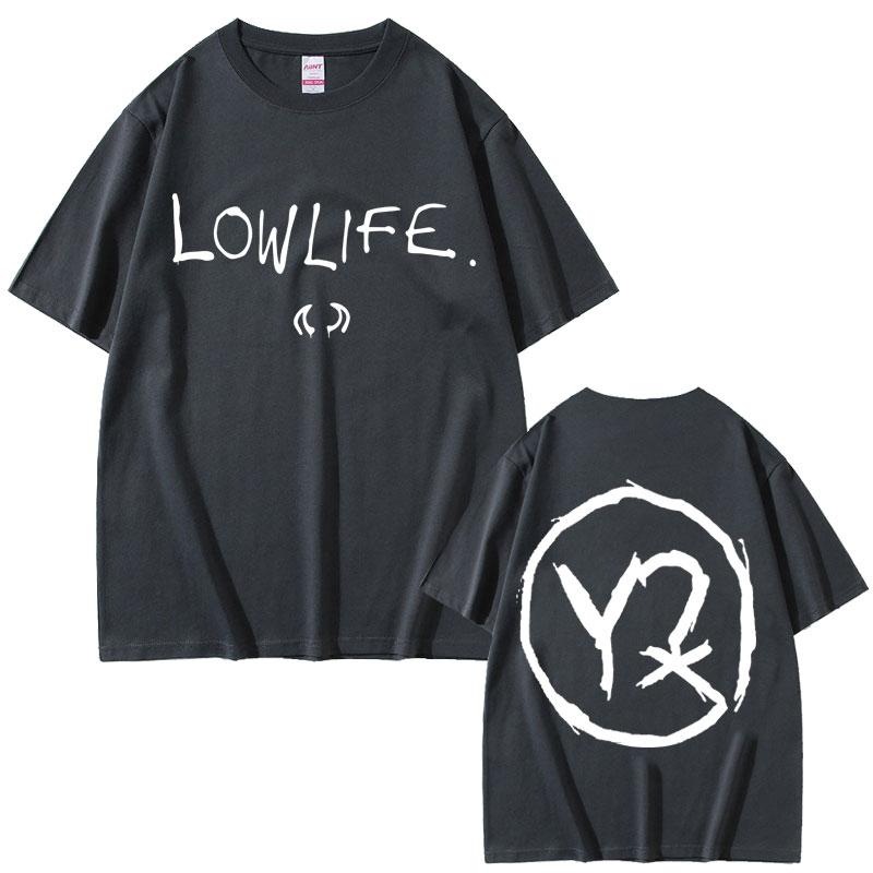 Yungblud Lowlife Album Logo 2025 T-Shirt Herren Damen Mode Rock Retro Kurzarm T-Shirt Herren Freizeit Baumwolle Übergroße T-Shirts