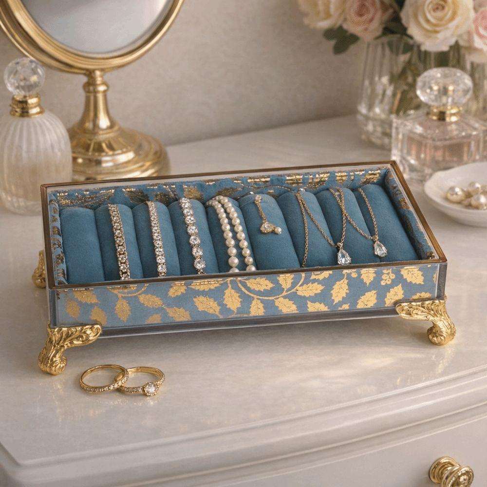 Durable Trinket Box Firm Jewelry Organizer Holder Convenient Bracelet Storage Rack Craft Show