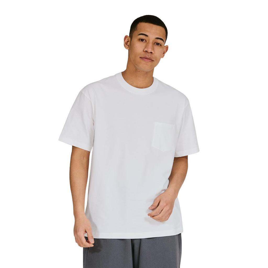 Short-sleeved, crew neck T-shirt, 100% cotton, seamless construction, tagless, Beefy Pocket T-shirt, Beefy H5190-010-M