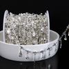 1Meter Colorful Crystal Beads Pendants Chains Metal Butterfly Charms Copper Chains Women Jewelry Making DIY Necklaces Bracelets
