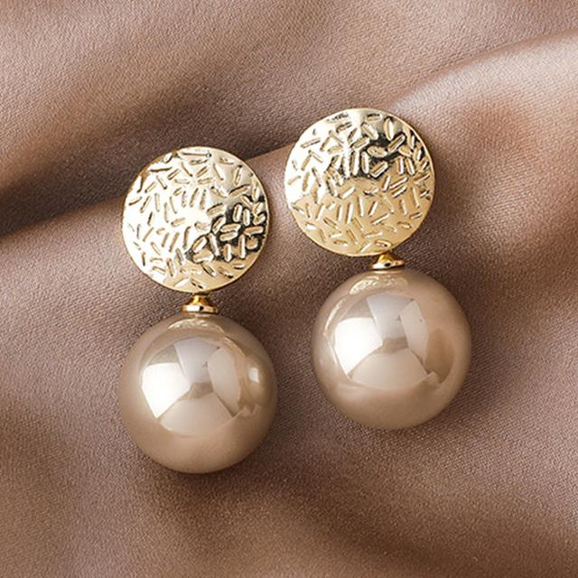 Boucles d'oreilles à tige en perles d'amour pour femmes et filles, bijoux en forme de cœur, strass, personnalité, tempérament, fête, cadeau