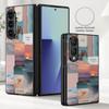 Anime Beach Scenery Case For Samsung Z Fold 8 Ultra 7 6 5 Luxury Leather Skin Hard Folding Phone Cover For Galaxy Z Fold8 Fold7 Fold6