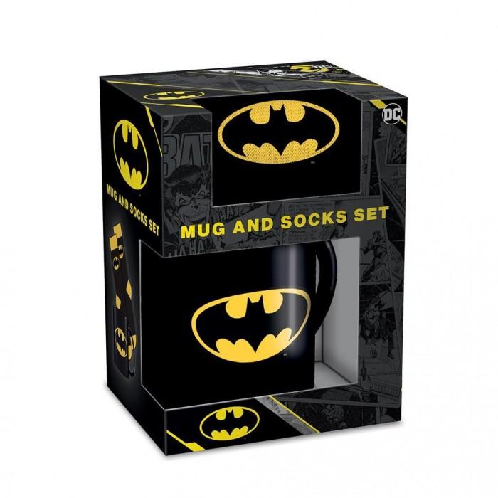 Batman Logo Mug and Sock Set