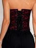 Corsetto Bustier con Lacci e Volant, Modellante per il Corpo, Capo d'Abbigliamento Esterno