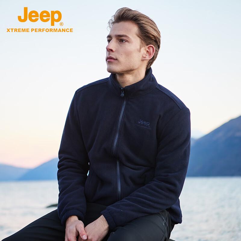 JEEP Men's Outdoor Casual Warm Fleece Jacket