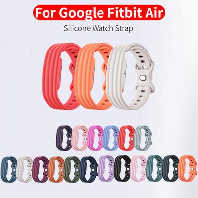 Měkký silikonový sportovní řemínek na hodinky pro Google Fitbit Air Náramek Nastavitelný náhradní řemínek Fitness tracker Příslušenství