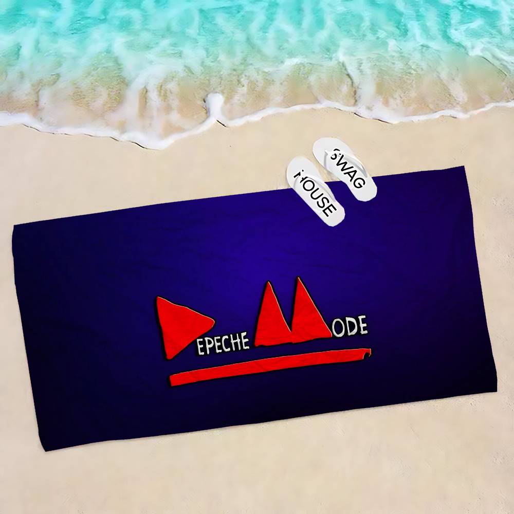 Electronic Rock D-Depeche Microfiber Printed Beach Towel Mountain Climbing Yoga Beach Swimming Running Absorbent Soft Towel