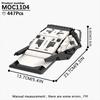 MOOXI Escena de Película de Ciencia Ficción Interestelar Nave Espacial Bloques de Construcción para Adultos Set de Ladrillos MOC Modelo Kit Juguetes DIY Para Niños Niños Niña Regalo