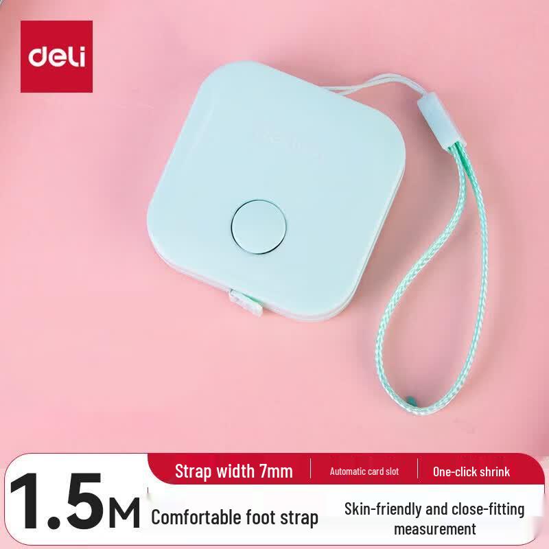 Deli 1.5M Mini Retractable Measuring Tape