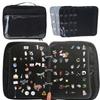 Portable Enamel Pins Carrying Case with 6 Display Pages Sturdy Felt Fabric Collector's Album Display Stand for Household