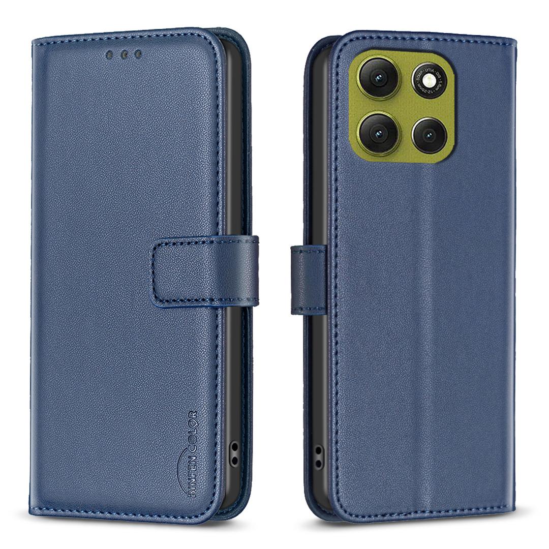 

For Motorola Moto G86 5G Phone Case BINFEN COLOR BF17 Wallet Folio Flip Leather Cover E